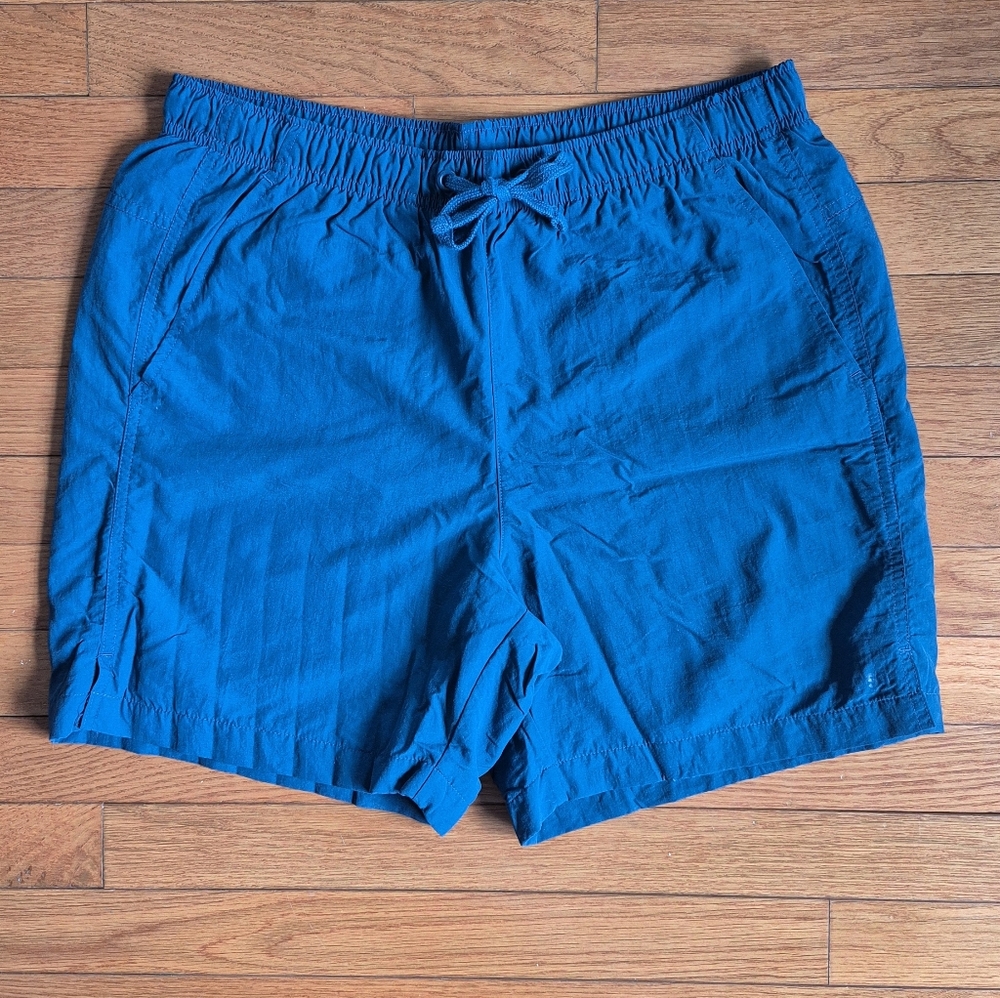 Men's Turquoise Blue Swim Shorts - Classic Drawstring Trunks